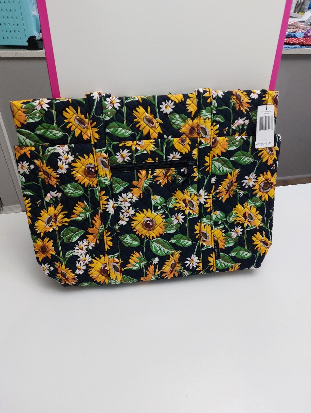 Vera Bradley Commuter Laptop Tote Sunflowers NWT